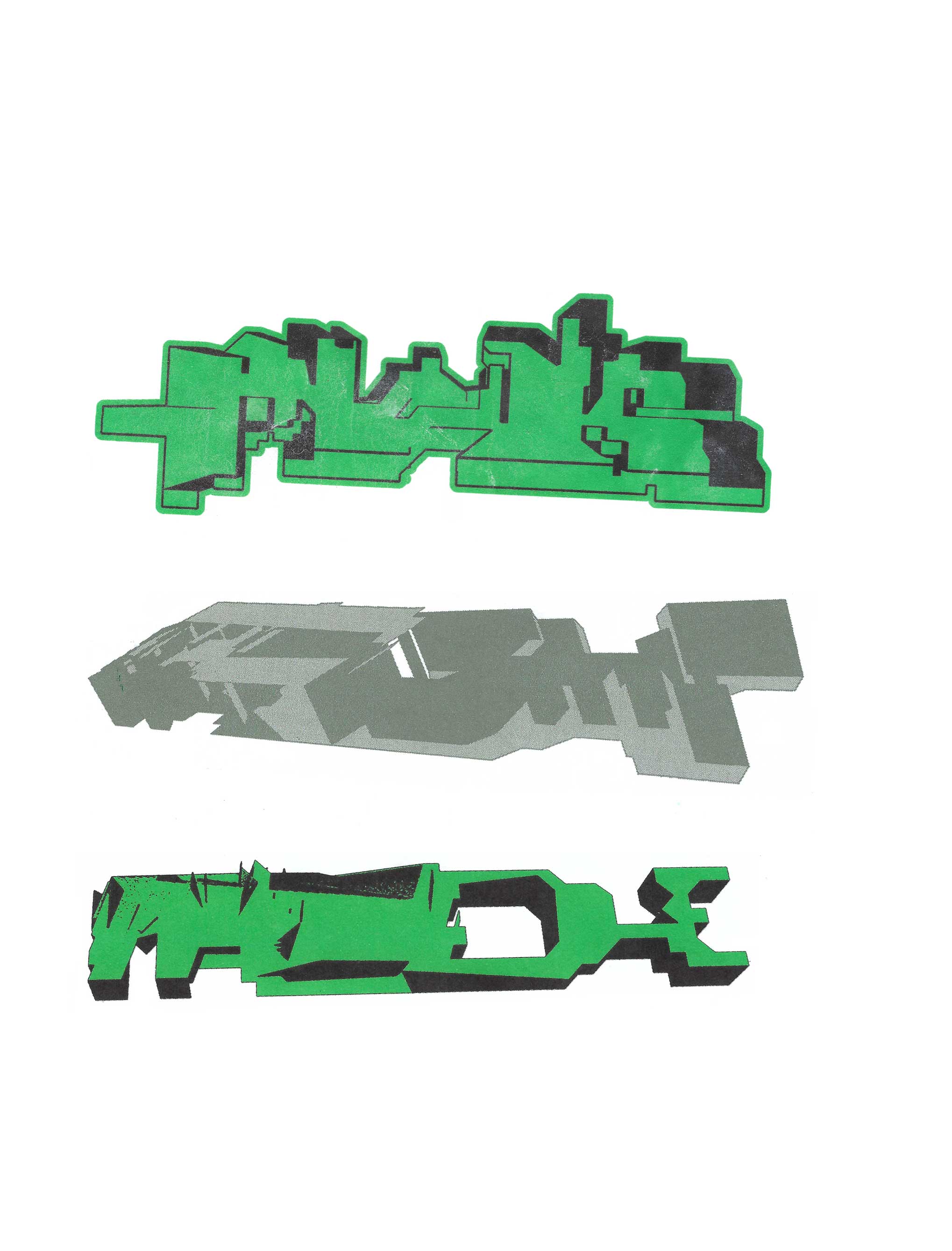meide graphic blender green x3