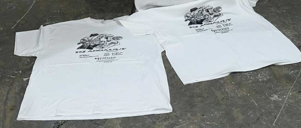 phys ed dj assault tee